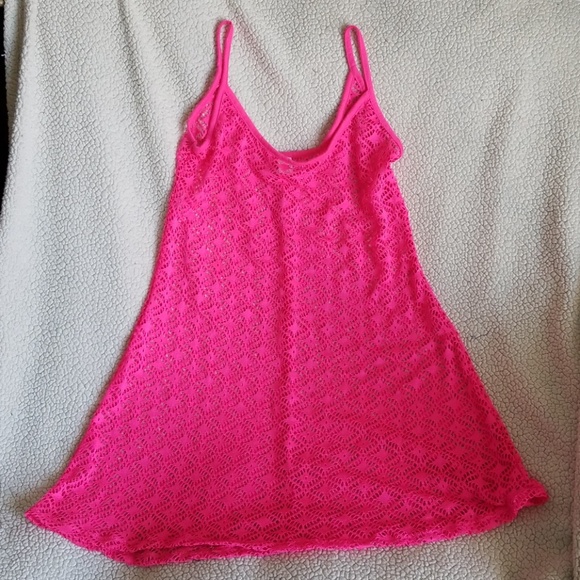 NWOT Bongo Pink Swim Coverup Dress - Picture 2 of 4